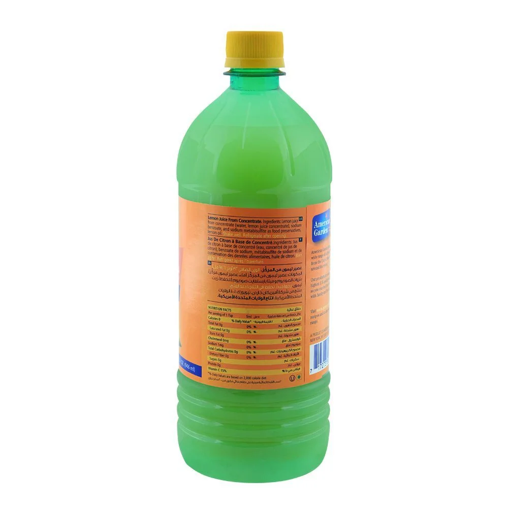 American Garden Lemon Juice 946Ml