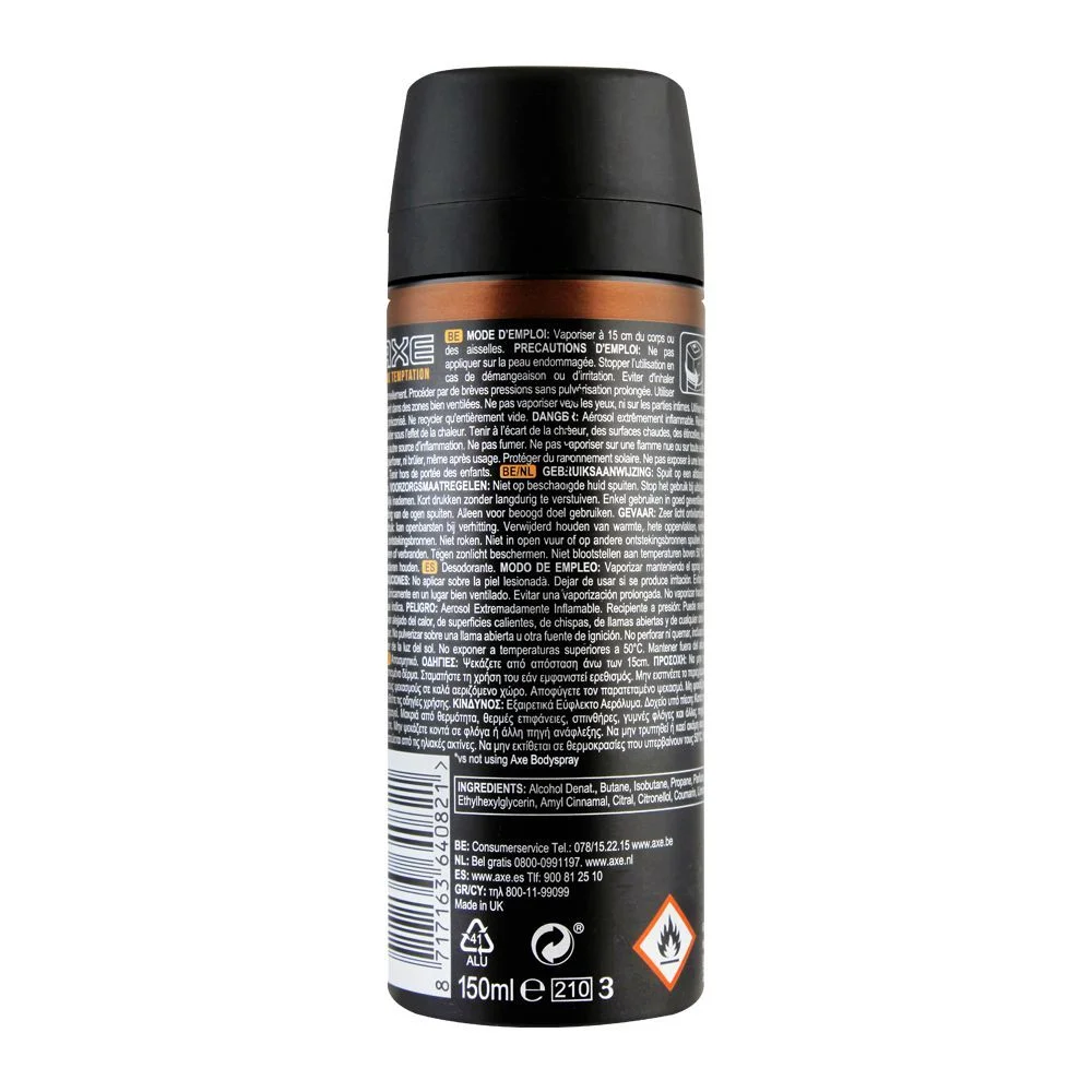 Axe Dark Temptation 48H Fresh Deodorant Spray For Men, 150Ml