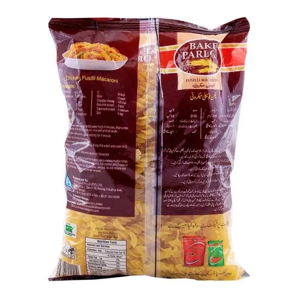 Bake Parlor Macaroni Fusilli 400gms