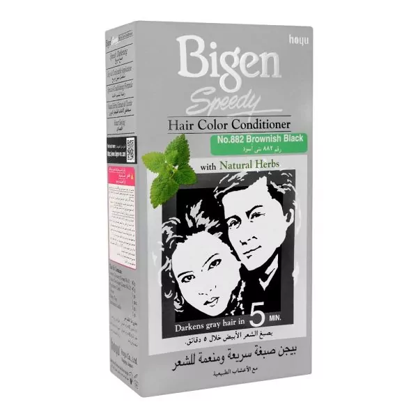 Bigen Speedy Hair Color Conditioner Brownish Black 882