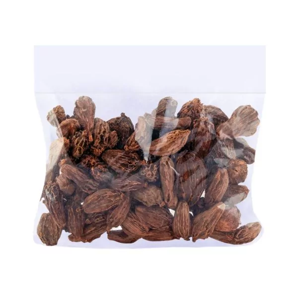 Black Cardamom Whole - Organic (Moti Elaichi | Badi Elaichi | Sabut Elaichi)