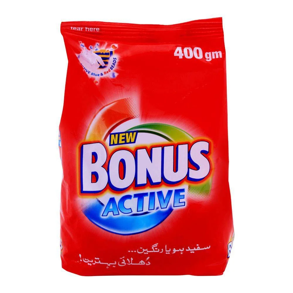 Bonus Active Detergent Powder, 400G