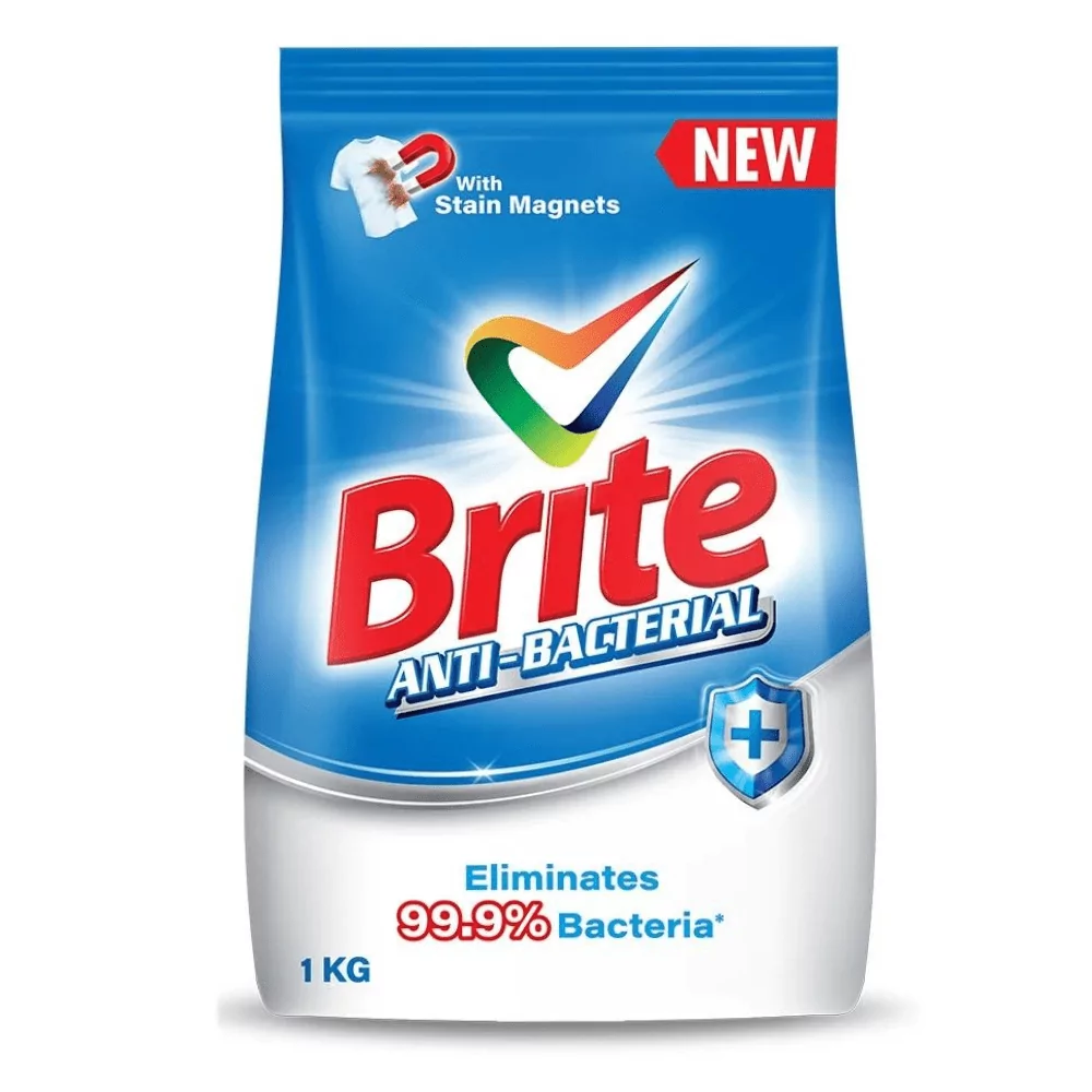 Brite Anti-Bacterial Detergent Powder 1Kg