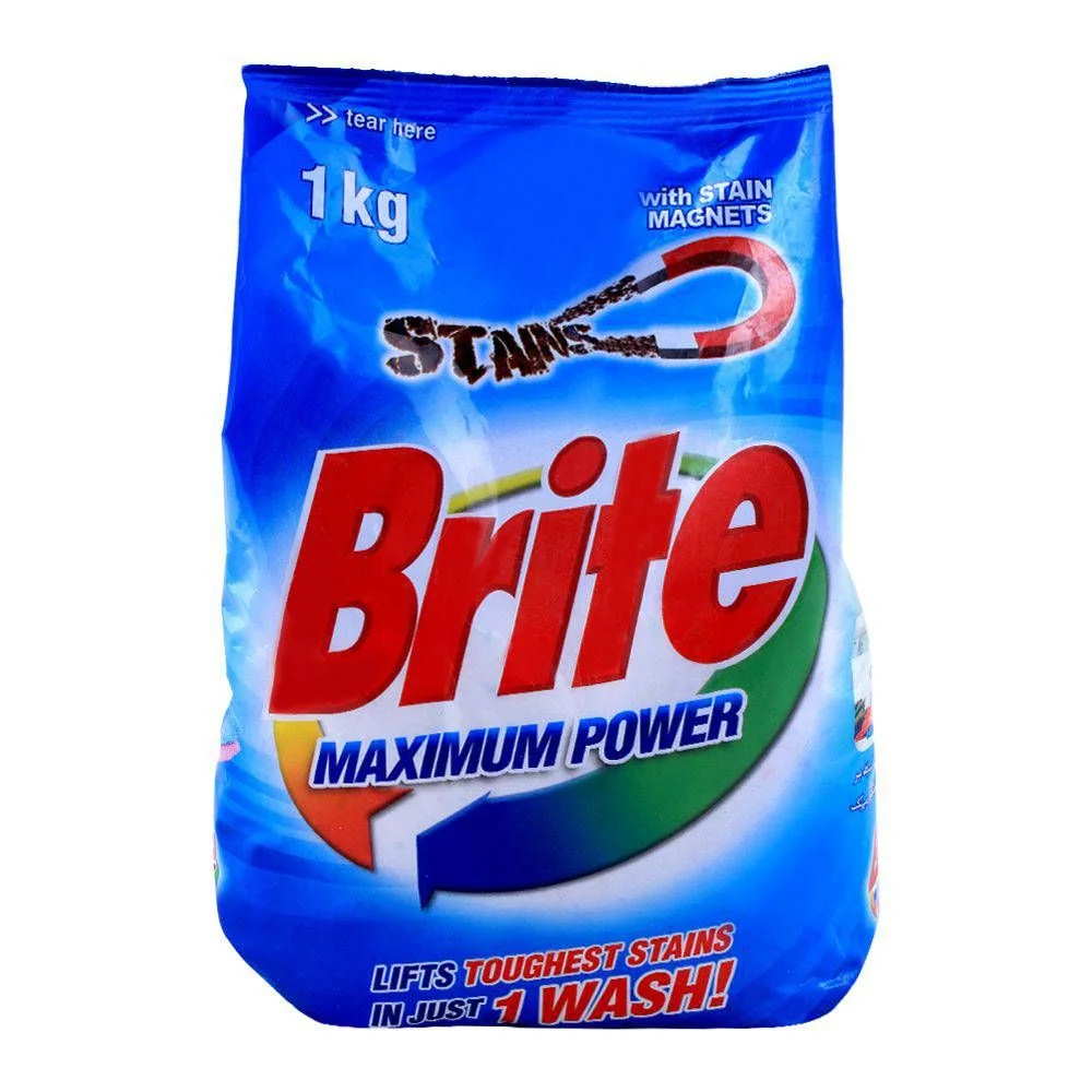 Brite Maximum Power Detergent Powder 1Kg