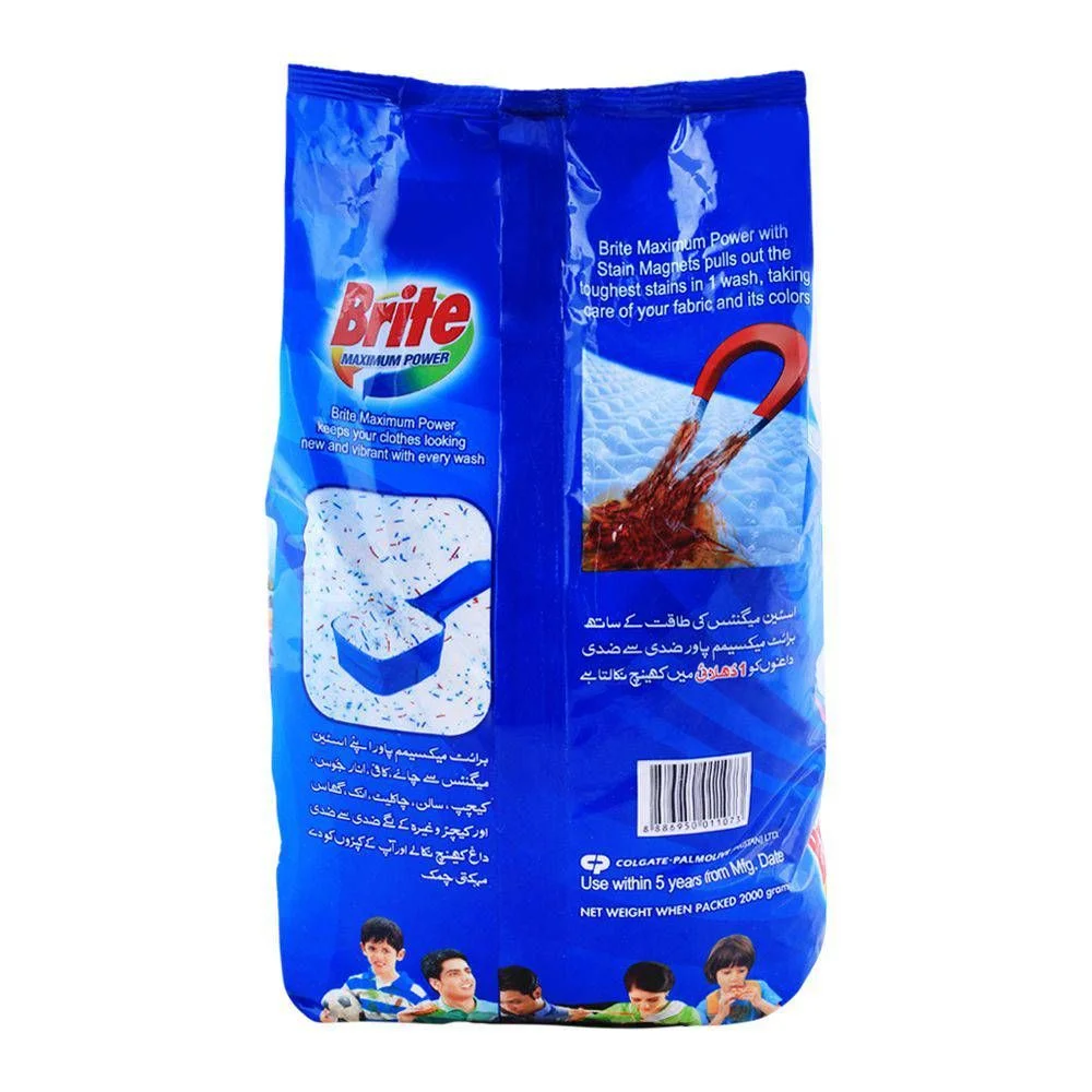 Brite Maximum Power Detergent Powder 2 Kg A