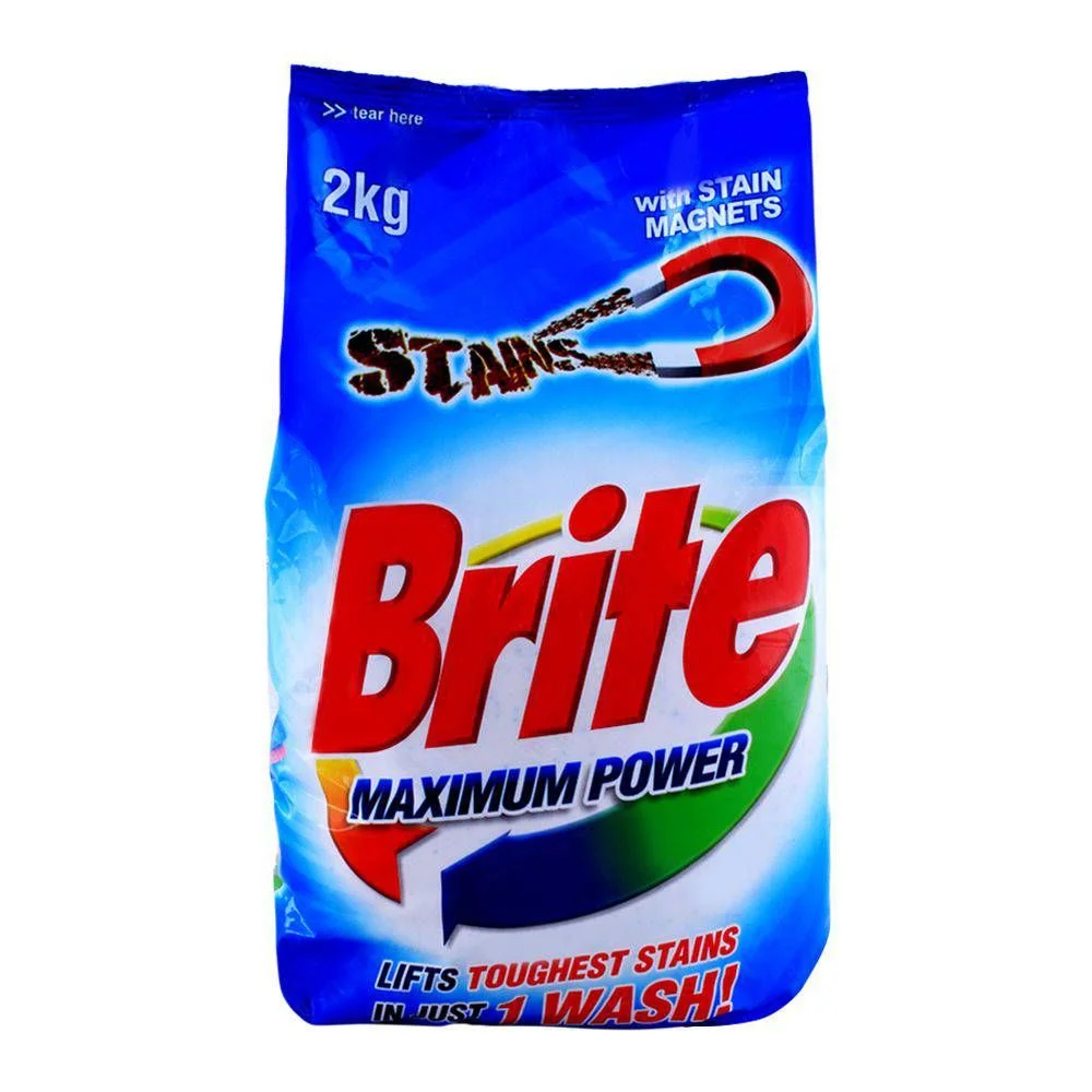 Brite Maximum Power Detergent Powder 2 Kg