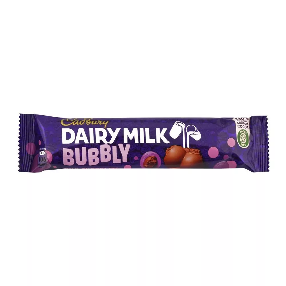 Cadbury Dairy Milk Bubbly Chocolate, 20Gms