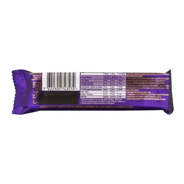 Cadbury Dairy Milk Chocolate, 45g