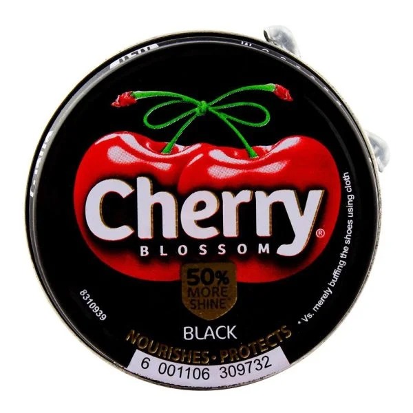 Cherry Blossom Black Shoe Polish, 20ml