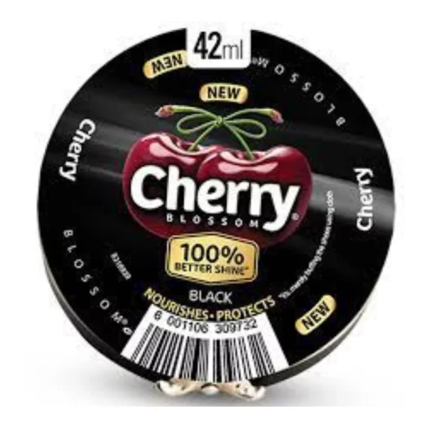 Cherry Blossom Black Shoe Polish, 42ml