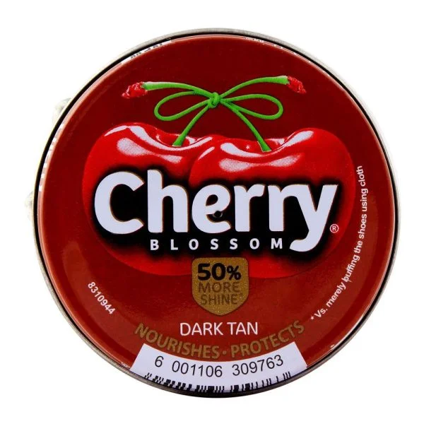 Cherry Blossom Dark Tan Shoe Polish, 42ml