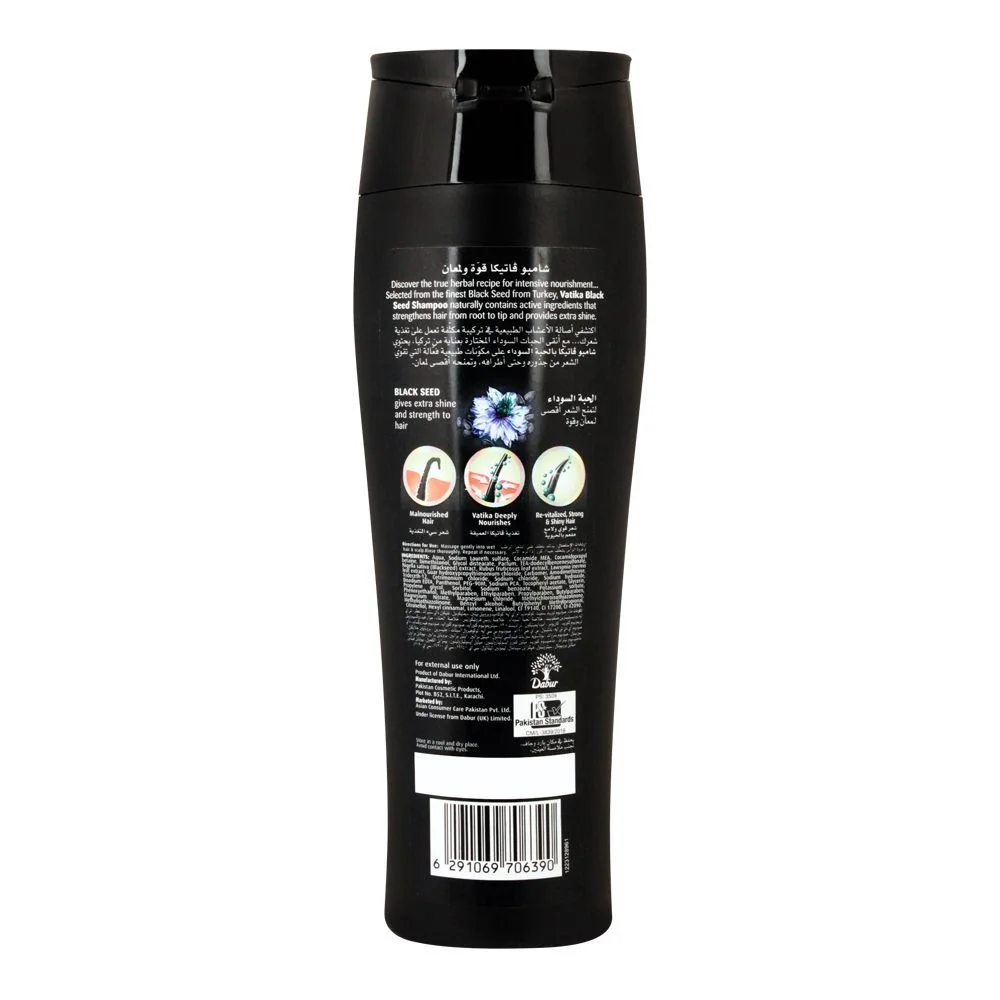 Dabur Vatika Black Seed Shampoo, 200Ml