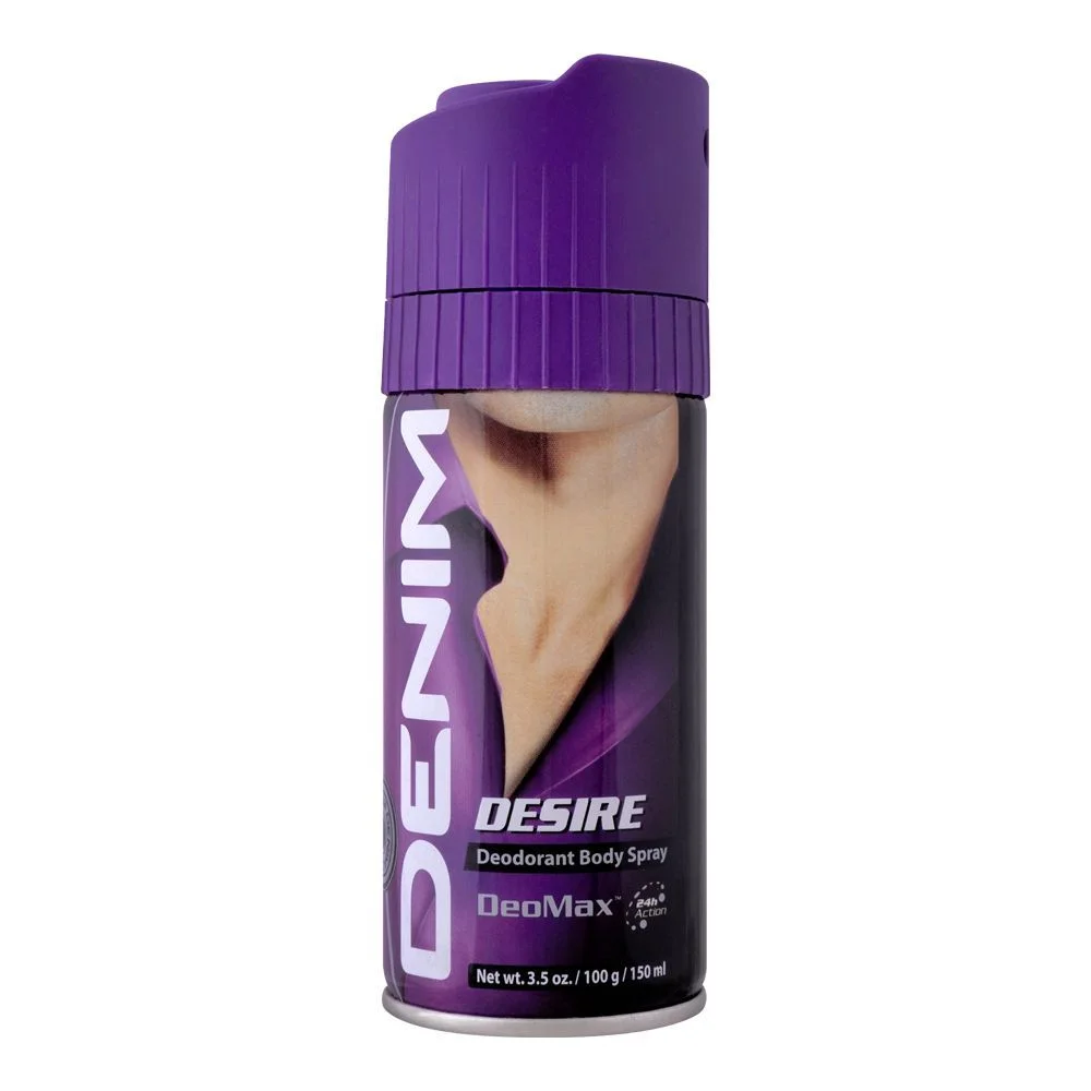 Denim Desire Deodorant Body Spray, For Men, 150Ml