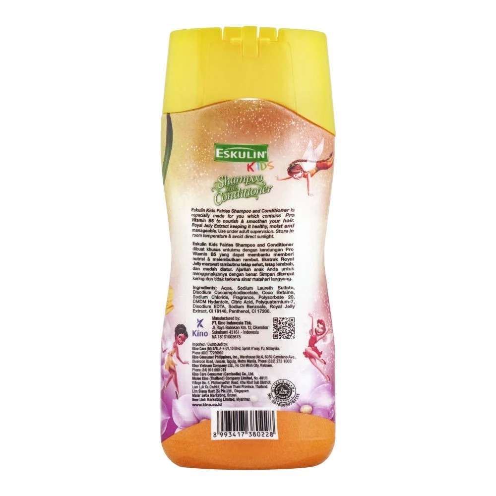 Disney Eskulin Kids Tinker Bell Royal Jelly Shampoo &Amp; Conditioner, 200Ml