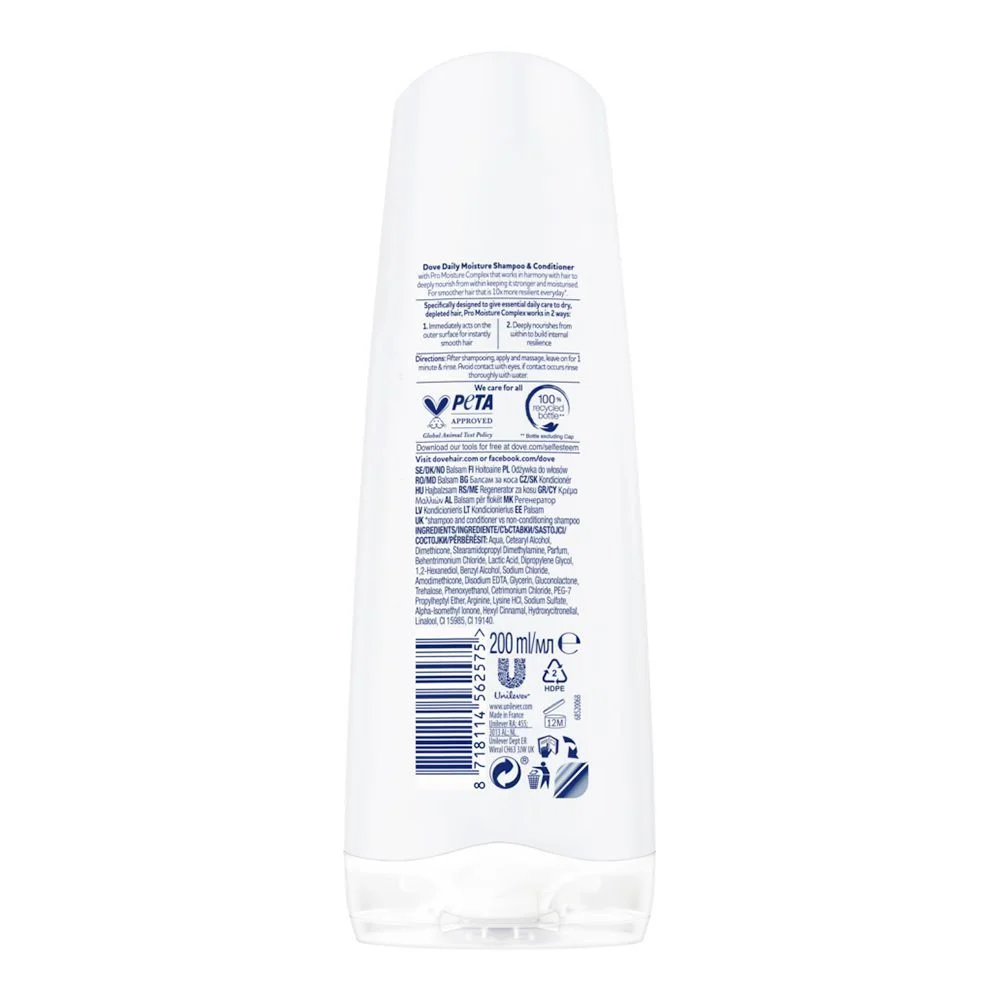 Dove Daily Moisture Conditioner, For Everyday Care, 200Ml