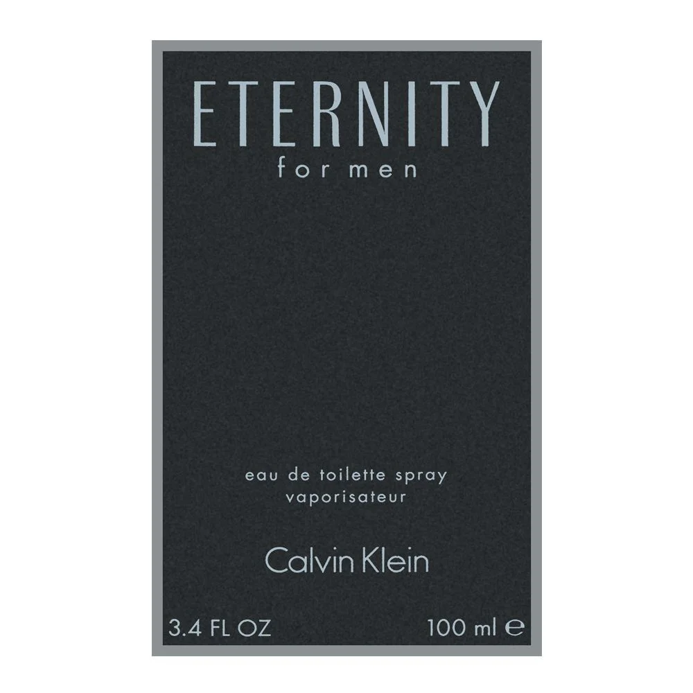 Eternity By Calvin Klein For Men Eau De Toilette 100Ml