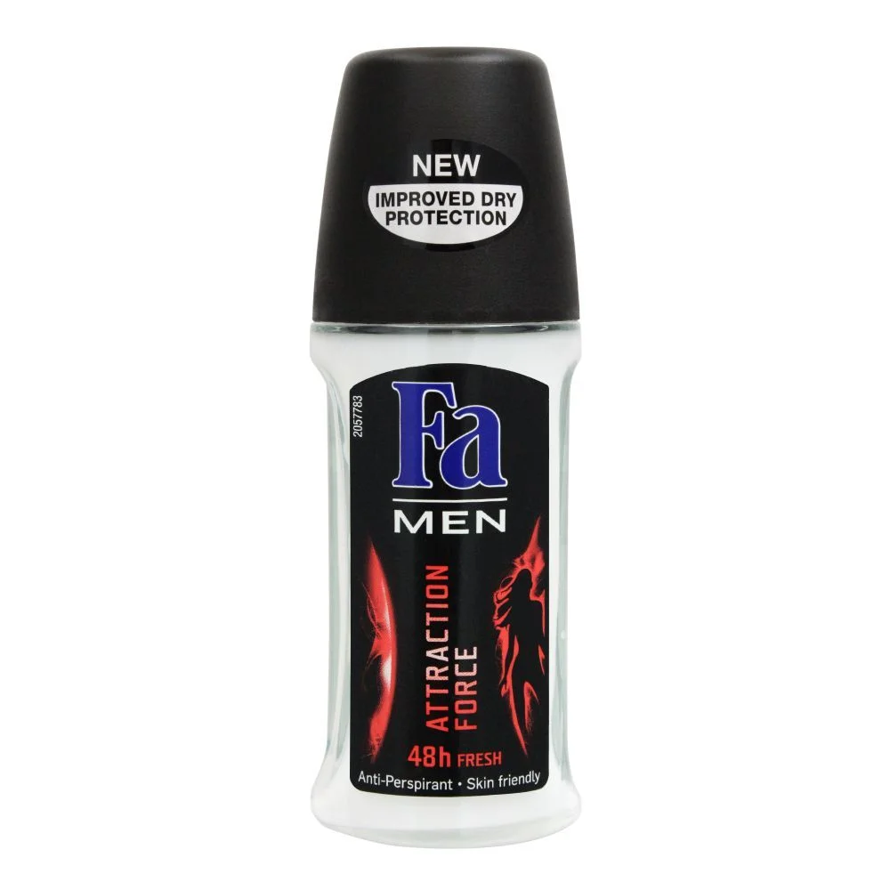 Fa Men 48H Fresh Attraction Force Roll-On Deodorant, For Men, 50Ml