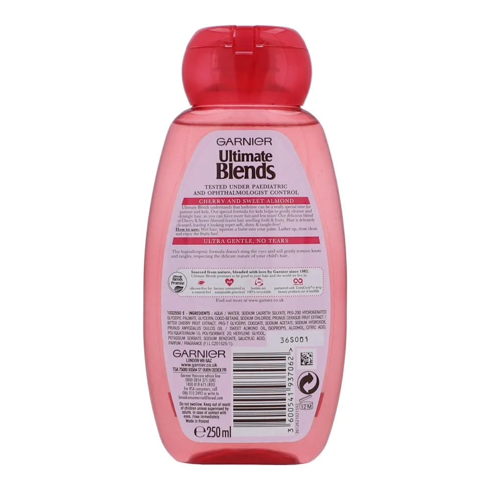 Garnier Ultimate Blends Kids 2In1 Shampoo Cherry &Amp; Sweet Almond 250Ml