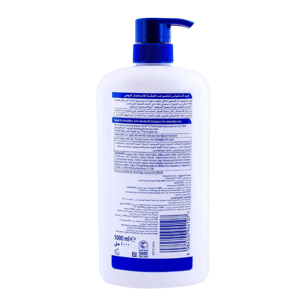 Head &Amp; Shoulders Anti-Dandruff Shampoo Classic Clean 1Liter