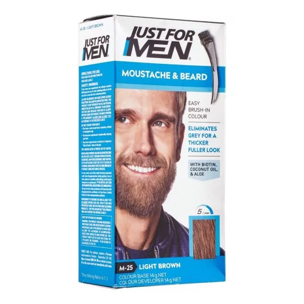 Just For Men Moustache & Beard Colour M25 Light Brown