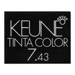 Keune Tinta Medium Copper Golden Blonde Hair Colour, 7.43