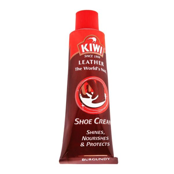 Kiwi Shoe Cream Tube Burgundy 45ml