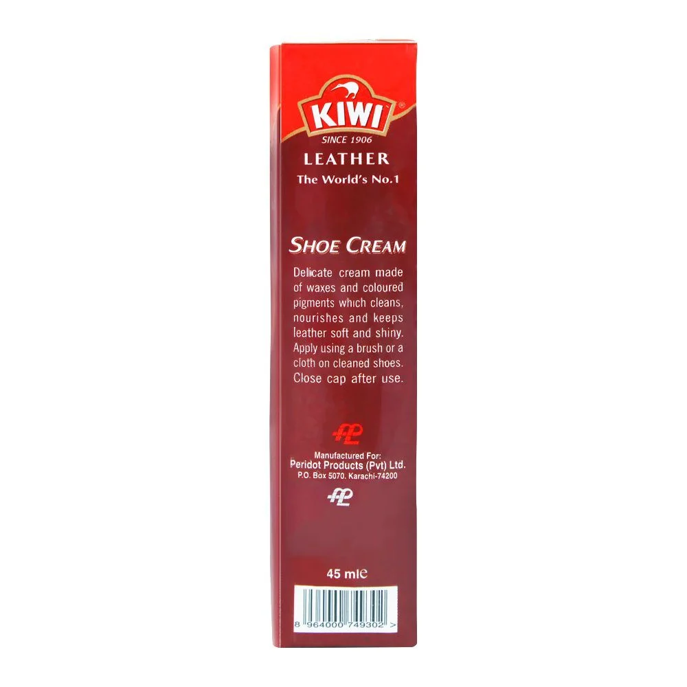 Kiwi Shoe Cream Tube Burgundy 45Ml