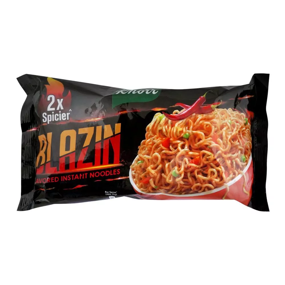 Knorr Blazin 2X Spicier, Flavored Instant Noodles, 133.5G