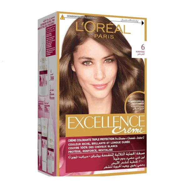 L’Oreal Paris Excellence Creme Hair Colour Dark Blonde 6