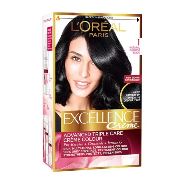 L’Oreal Paris Excellence Hair Color Black 1