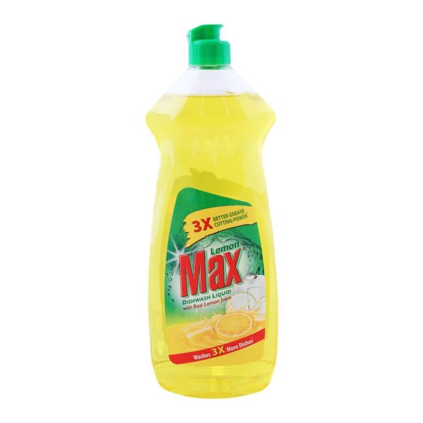 Lemon Max Dishwasher Liquid, With Lemon Juice, 750ml
