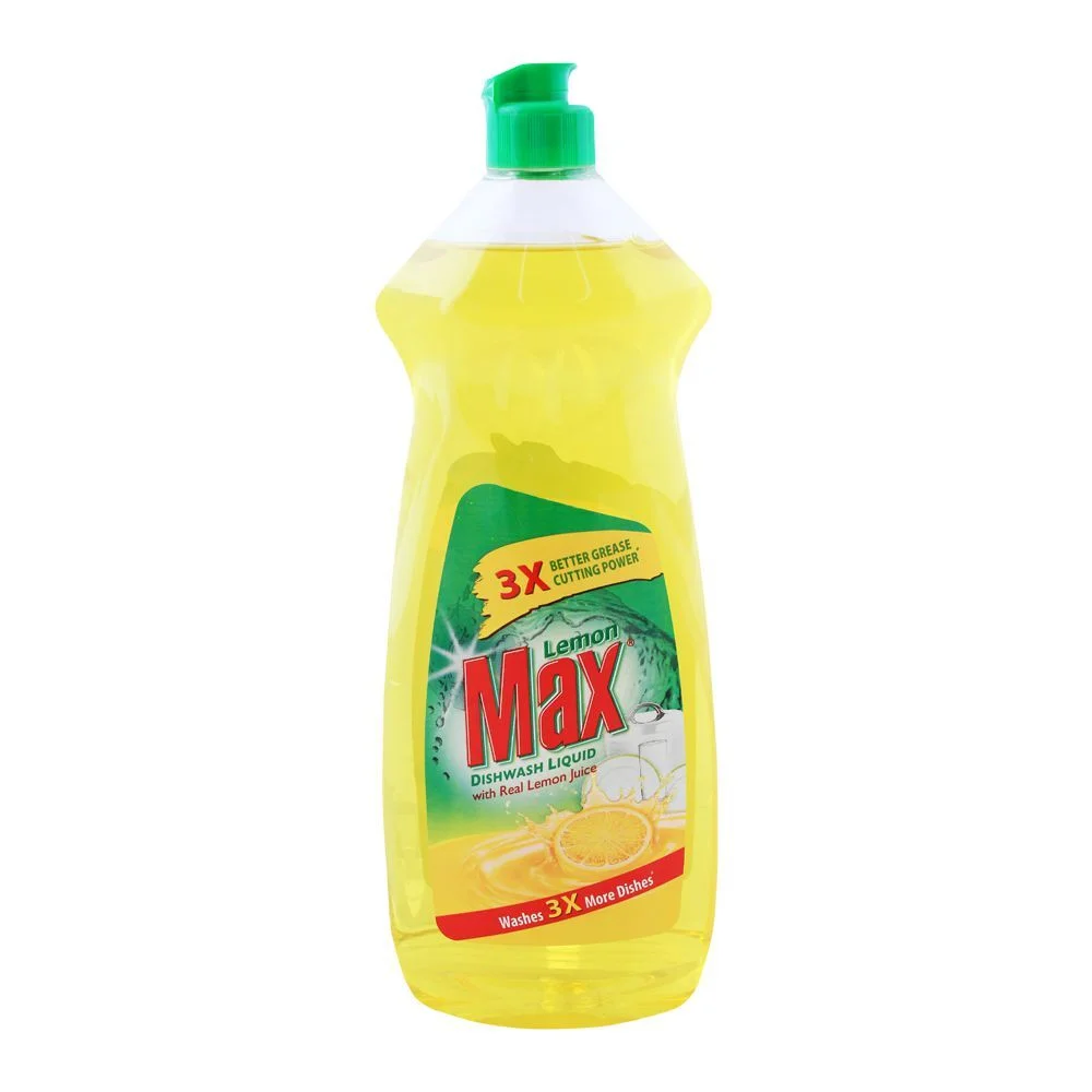 Lemon Max Dishwasher Liquid, With Lemon Juice, 750Ml