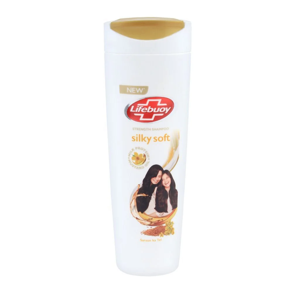 Lifebuoy Silky Soft Milk Protein + Mustard Oil Strength Shampoo, 175Ml