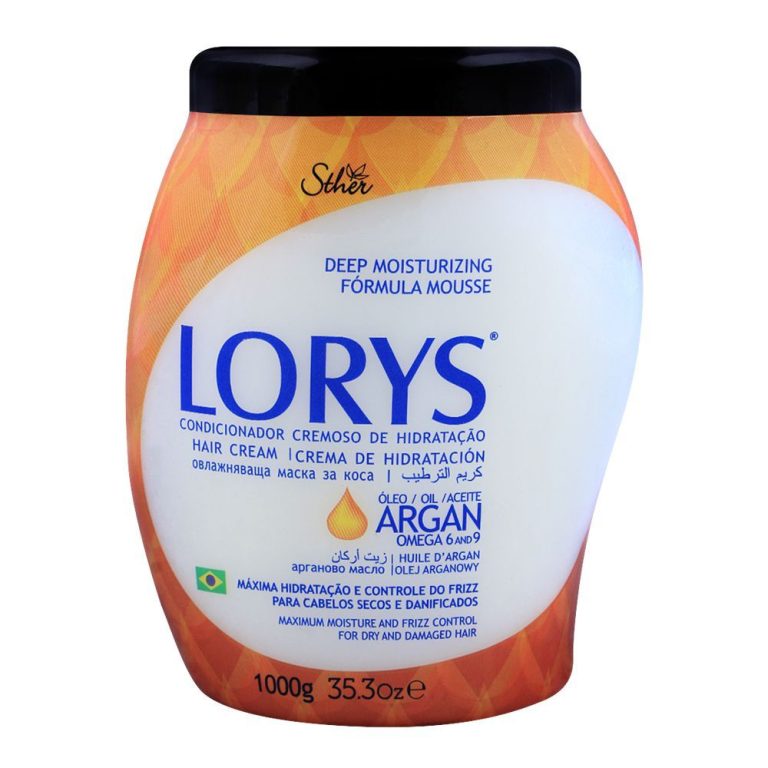 Lorys Argan Oil Omega 6 &Amp; 9 Hair Cream, For Dry &Amp; Damaged Hair, 1000G