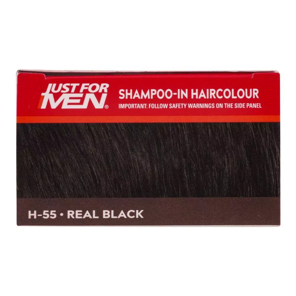 Men Shampoo Hair Colour H 55 Real Black B 1