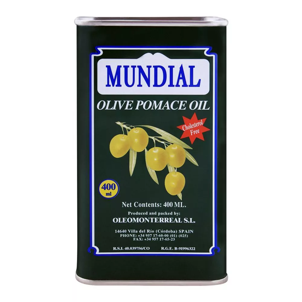 Mundial Olive Pomace Oil Tin, 400Ml