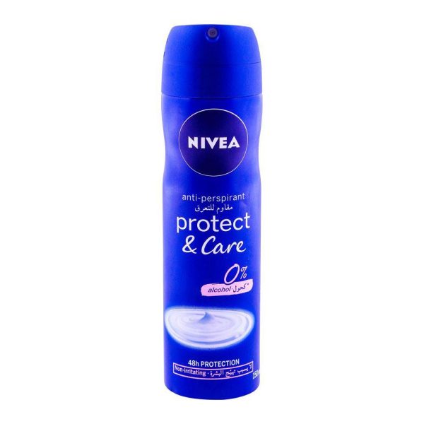 Nivea 48H Deodorant Spray 0% Alcohol , Quick Dry, 150ml