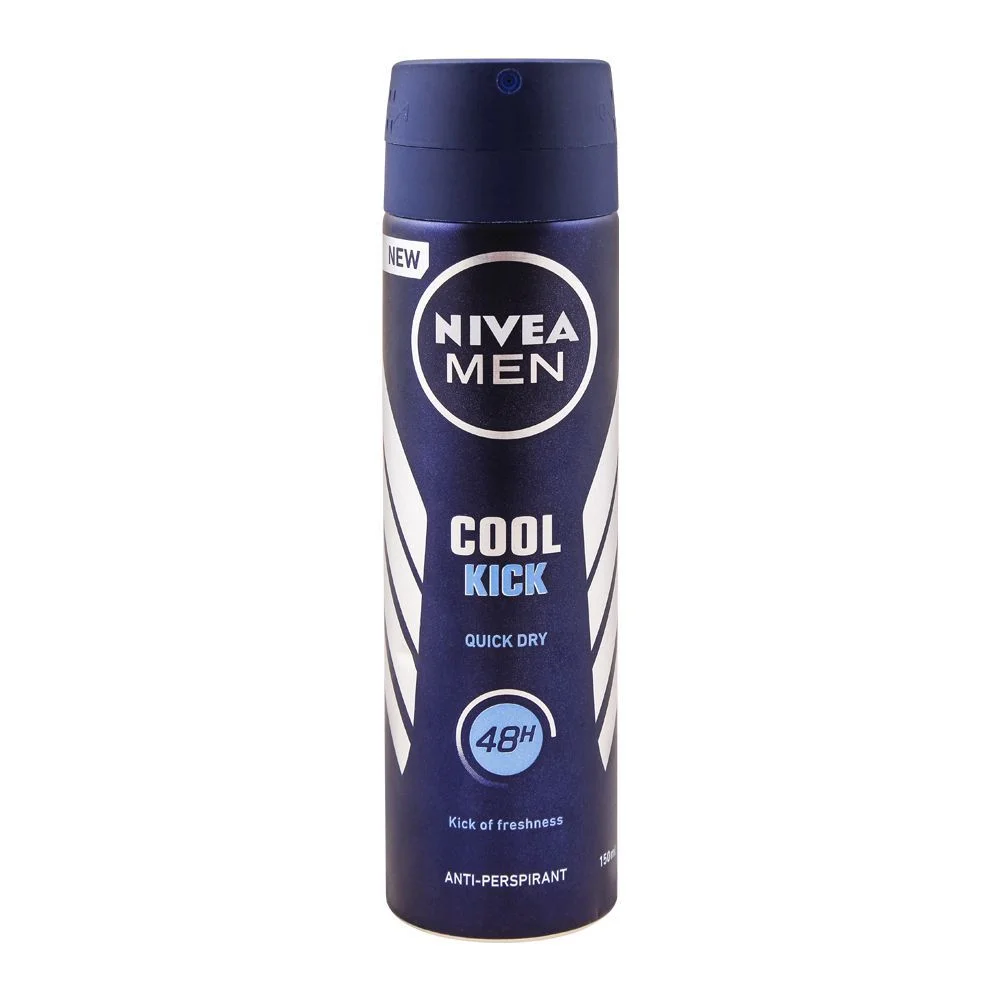 Nivea Men 48H Cool Kick Quick Dry Deodorant Spray, 150Ml