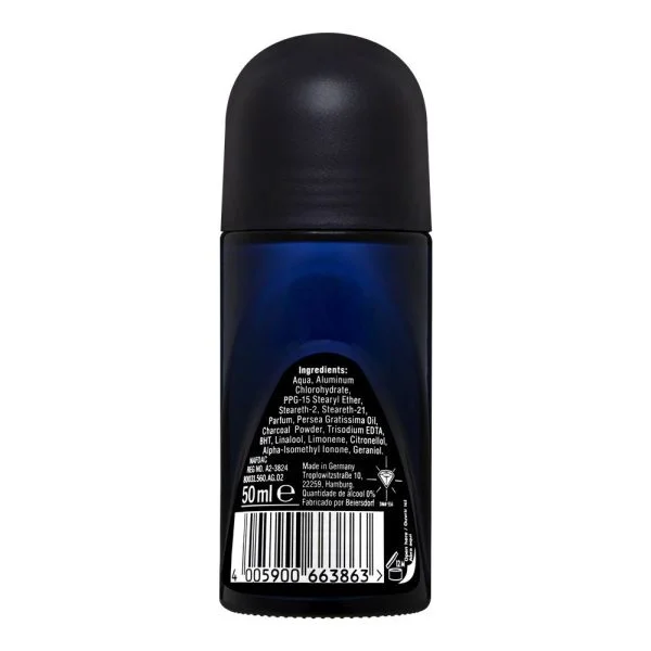 Nivea Men 48H Deep Dry & Clean Feel Anti-Perspirant Roll-On, 50ml