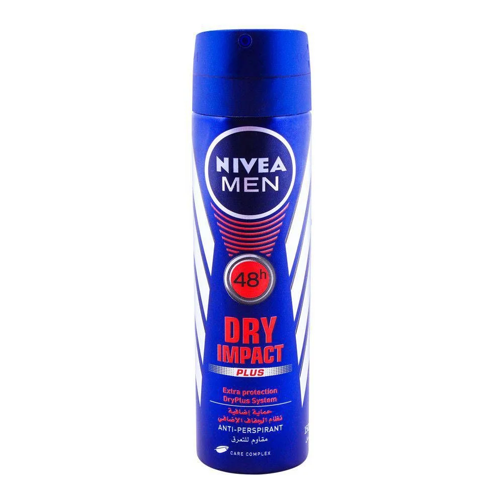 Nivea Men 48H Dry Impact Plus Deodorant Spray 150Ml