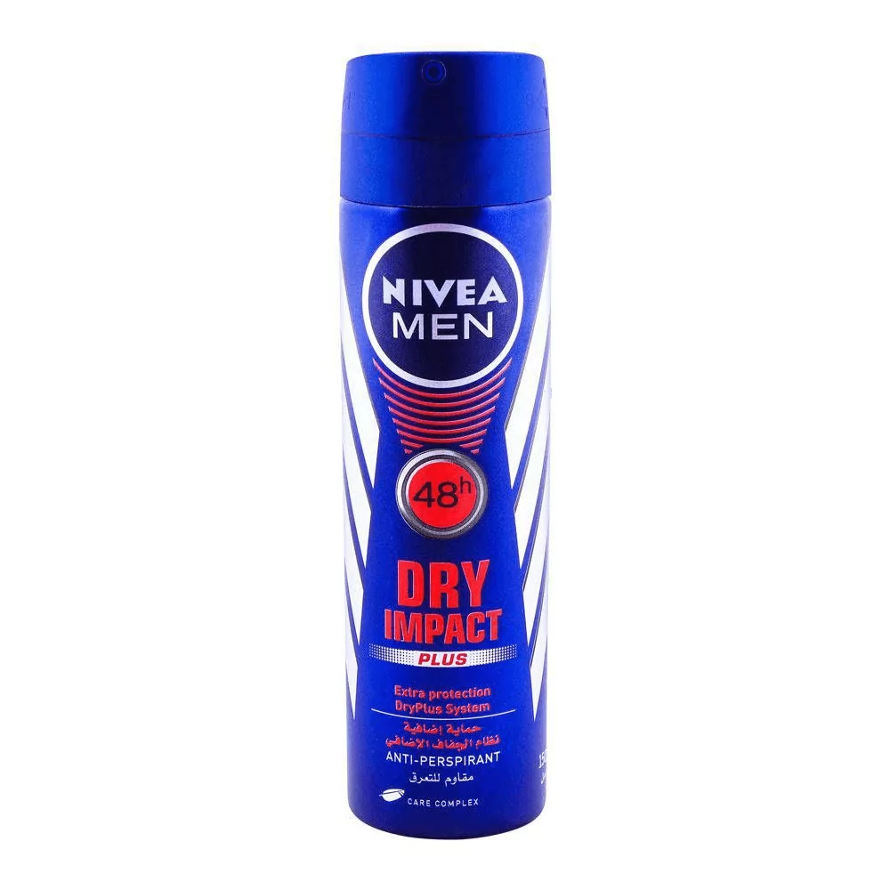 Nivea Men 48H Dry Impact Plus Deodorant Spray 150Ml