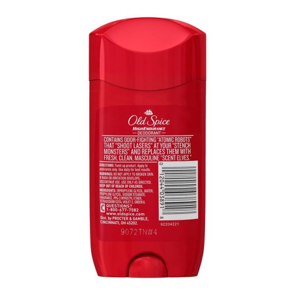 Old Spice Pure Sport High Endurance Deodorant Stick For Men, 85g