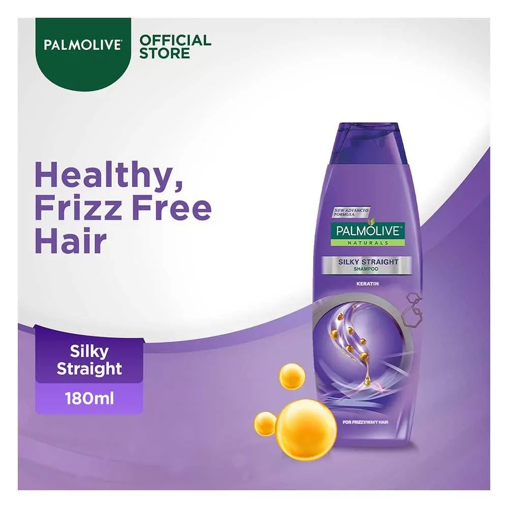 Palmolive Silky Straight Keratin Shampoo, 180Ml