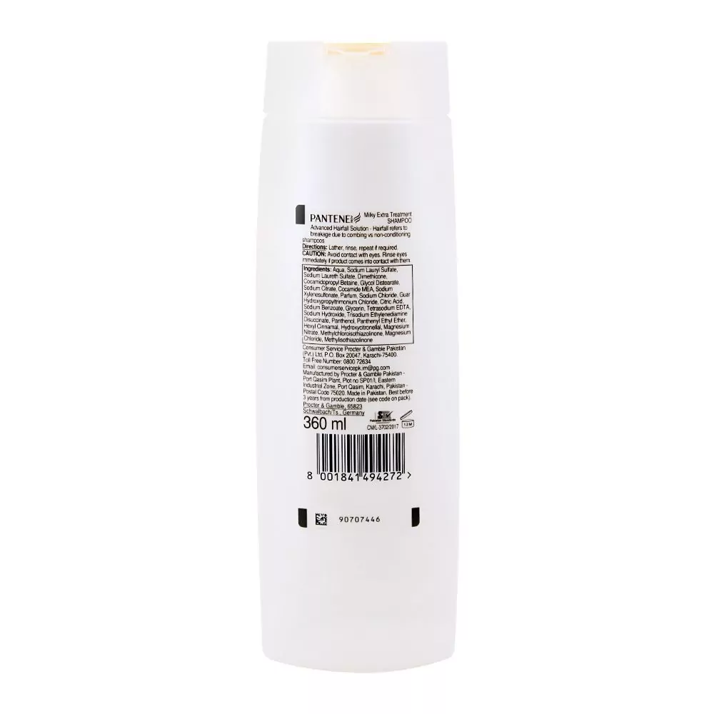 Pantene Advanced Anti Hair Fall Solution + Milky Extra Treatment Shampoo, 360Ml