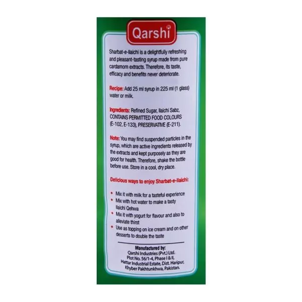 Qarshi Sharbat Elaichi 800ml