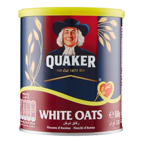 Quaker Quick Cook White OATS 500gms Made in UK