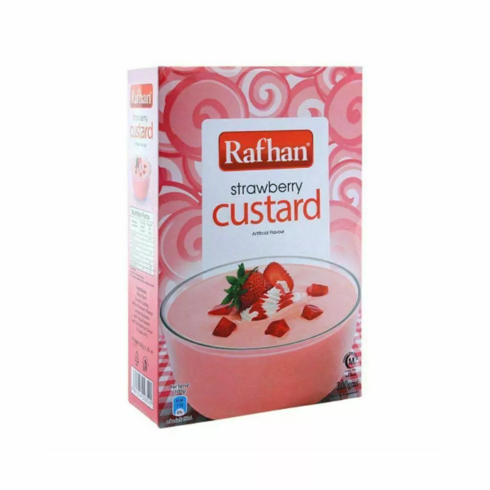 Rafhan Strawberry Custard 275Gms