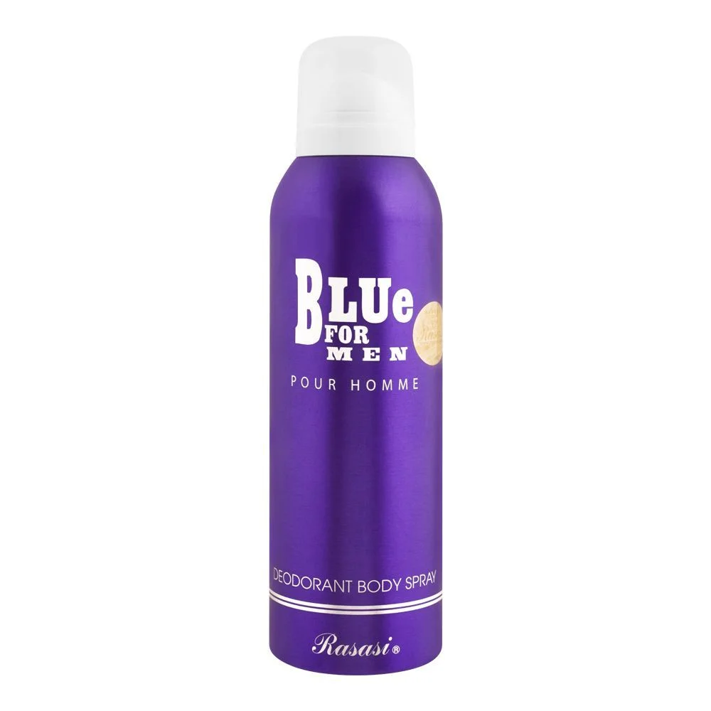 Rasasi Blue Deodorant Body Spray For Men, 200Ml