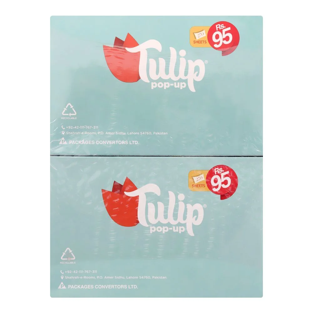 Rose Petal Tulip Pop Up Tissue 3 Plus 1 Offer Pack A