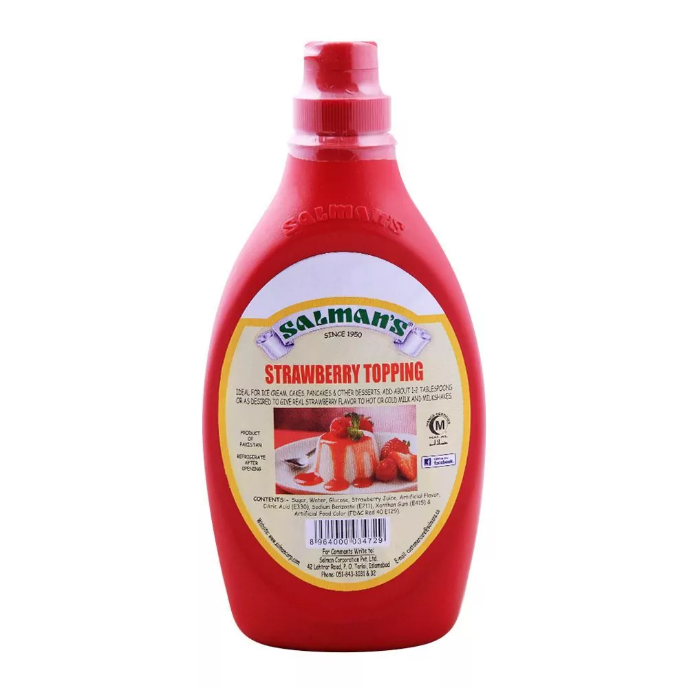 Salmans Strawberry Topping 623Gms A